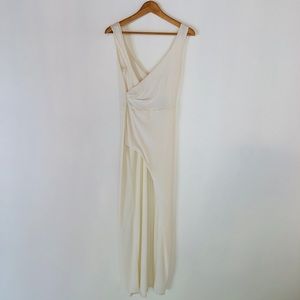 Cream/ ivory wrap dress